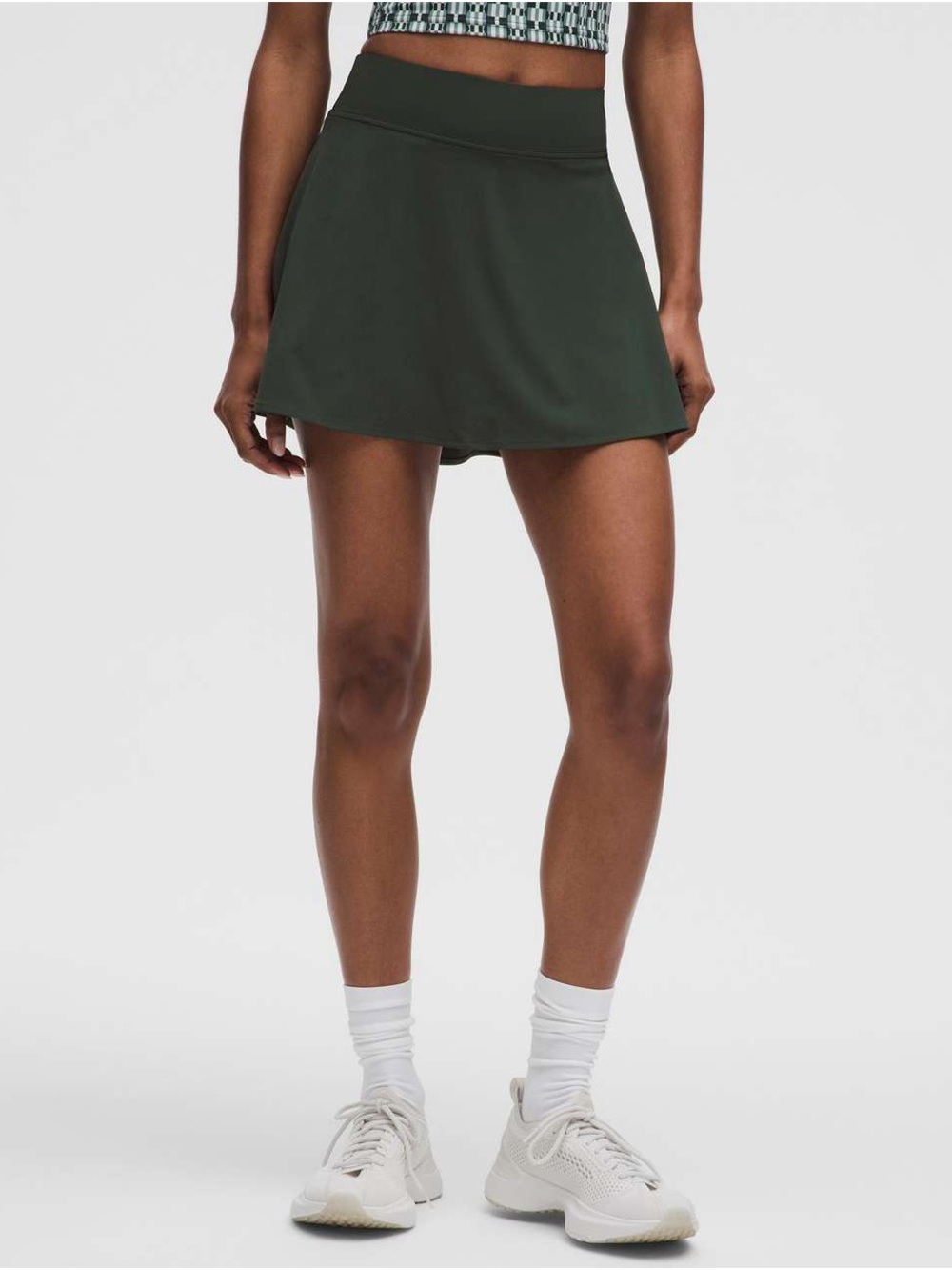 Lululemon Rainforest / Pine Green Lightweight High-Rise Tennis Skirt Size 12